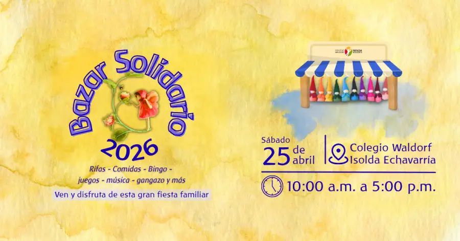 El Basar Solidario es un punto de encuentro para la comunidad del Colegio Waldorf Isolda Echavarría, donde se unen refuerzos para recaudar fondos destinados a iniciativas solidarias y al bienestar común.