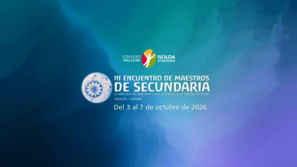 E-card del III Encuentro de Maestros de Secundaria de Colombia, Medellín 2026.